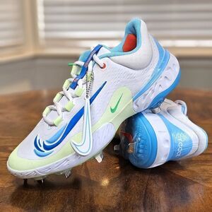 Nike Alpha Huarache Elite 4 Low Fresh Baseball Metal Cleats FB9121-104 Size 8